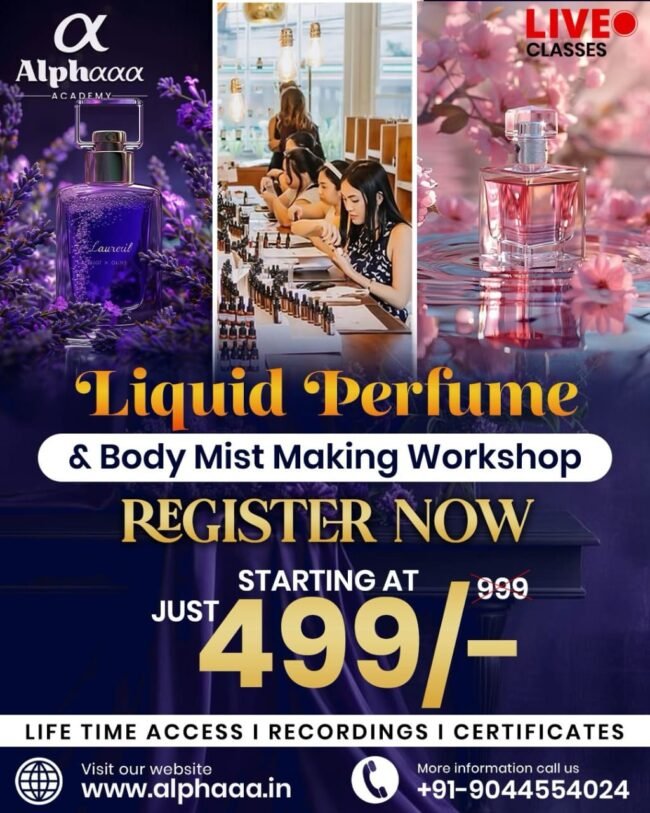 Liquid Perfume & Body Mist Making Workshop