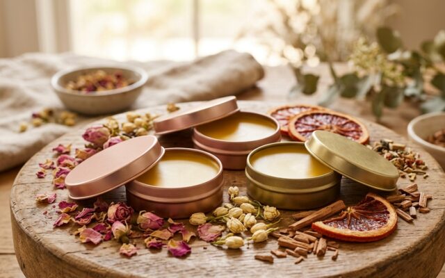 Handcrafted Solid Perfume Balms Product Collection